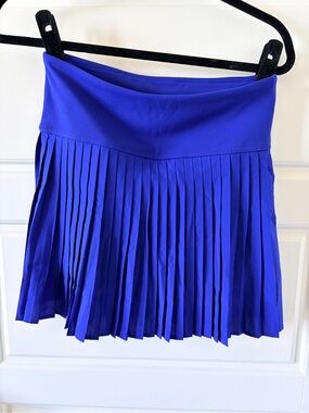 Fabletics Electric Blue Pleated Mini Skirt
